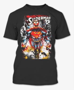 A Black T-shirt With The Shopify Logo - Superman
