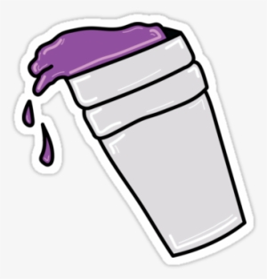 "purple Lean Cup" Stickers By Deauwp Redbubble - Lean Cartoon