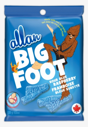 Allan Blue Raspberry Candy 120g - Big Foot Sour Blue Raspberry