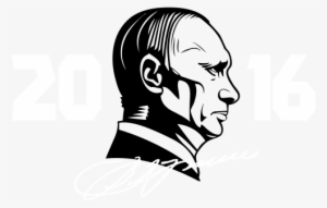 Logo - Putin Cartoon Black And White