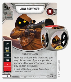 Swd06 Jawa-scavenger - Star Wars Destiny Rivals Cards
