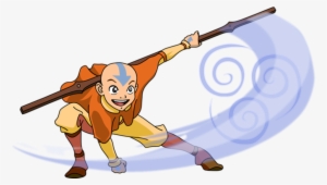 Aang Smiling - Avatar Aang White Background