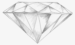 Diamond, Drawing, And Art Image - Pencil Drawing Of A Diamond