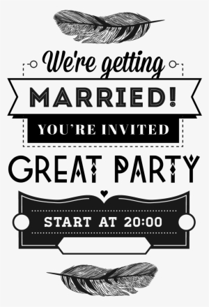 Wedding Invitation Typography Stock - Invitation Card Typography