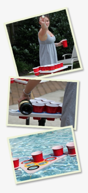 Portable Beer Pong Table, Floating Beer Pong Table - Gopong 8-foot Portable Folding Beer Pong/flip Cup Table