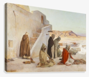 Prayer Time Canvas Print - Girardet Eugène