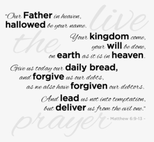 Just Because I Can Cite The Lord's Prayer From Memory - Lord's Prayer Png