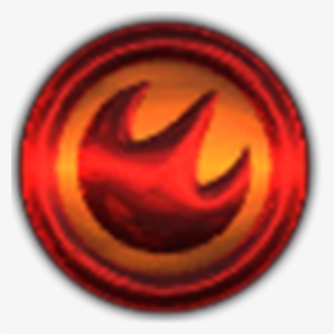 Fire Medallion Icon - Open And Close Stickers