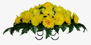 Yellow Rose Flower Free Png Transparent Images Free - Yellow Rose Funeral Arrangement