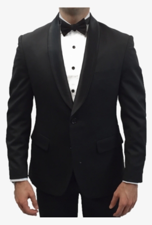 Italian Super Black Custom Made Tuxedo - Transparent Tuxedo