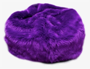 Fuzzy Purple Beanbag Chair <3 That Was The Original - Dark Purple Bean Bag