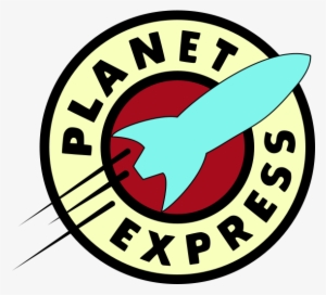 Leela Is The Caption Of The Planet Express Ship - Planet Express Logo Png