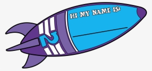 Spaceship Pictures For Kids Cliparts - Space Name Tag