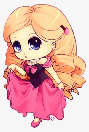 Chibi Princess Colored By Ayayume-d5q0cjt - Princess Colour Drawing Easy