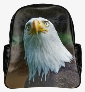 American Bald Eagle Head 001 01 Multi-pockets Backpack - Amerikanischer Weißkopfseeadler-kopf Notizblock