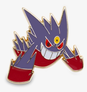 Mega Gengar Collector's Pin With 3 Booster Packs - Pokemon Gengar Pin