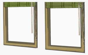 Window With Bamboo Blind - Window