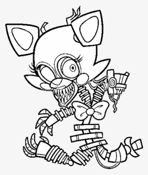 Fnaf Mangle Coloring Pages - Five Nights At Freddy's Mangle Coloring Pages
