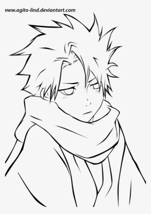 Anime Coloring Pages Boys - Anime Boys Coloring Page