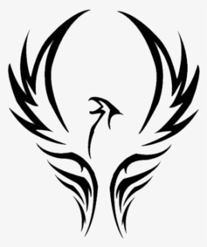 Phoenix Tattoos Transparent Png Sticker - Tribal Phoenix Tattoo
