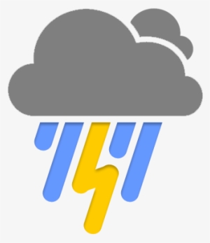 Thunderstorm Png File - Weather Symbols For Thunderstorms