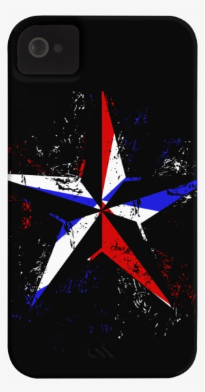 American Flag Nautical Star Grunge Barely There Phone - Nautical Star