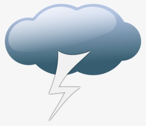 Thunderstorm Weather Cloud - Weather Forecast Symbols Thunderstorm