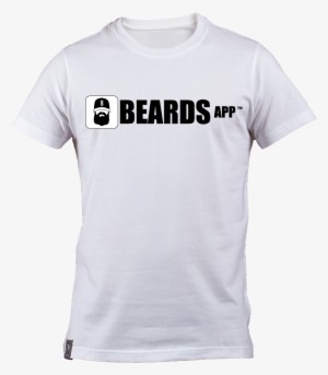 White Beards App Men's T-shirt - Plain White Customized T Shirt
