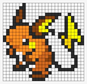 Raichu Perler Bead Pattern / Bead Sprite - Pokemon Pixel Art Raichu