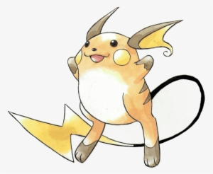 Png - Pokemon Raichu Ken Sugimori