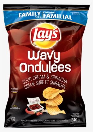 Wavy Lay's® Sour Cream & Sriracha Potato Chips - Sriracha And Sour Cream Chips