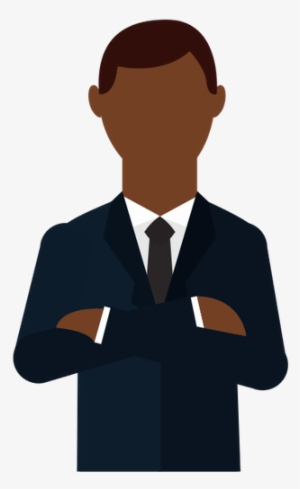 Crossed Arms Emoji Png - Emoticon Businessman