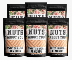 Nuts About You Sweet Sriracha Almonds 4 Oz Pouches