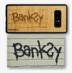 Slim Wooden Phone Case - Banksy Artwork