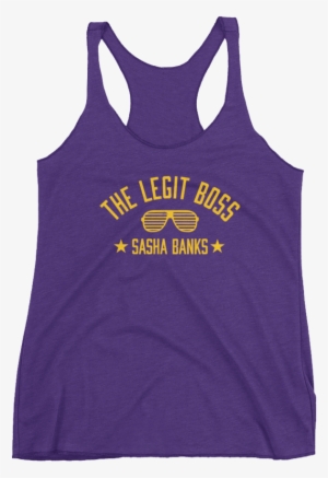 Sasha Banks "the Legit Boss - Wifey Tank - Bride Tank, Bachelorette Party Tank, Bridesmaid