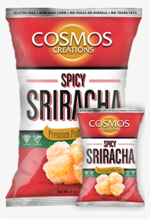 Spicy Sriracha - Cosmos Creations - Premium Puffed Corn Spicy Sriracha