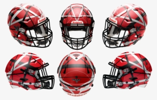 Van Halen Speedflex 6 View - Charlotte 49ers Football Helmet