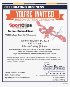 Ribbon Cutting & Grand Opening -sport Clips - Sport Clips