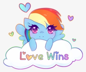 Nekocakeart, Cloud, Cute, Gay Pride, Heart, Lovewins, - Cute Lgbt Rainbow Heart