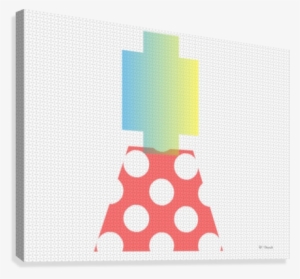 Abstract Shapes 1 Canvas Print - Polka Dot