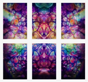 Six Print Squares - Psychedelic Art