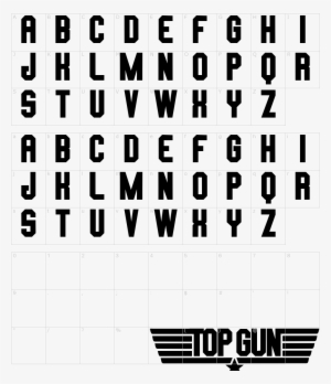 Top Gun Font - Top Gun