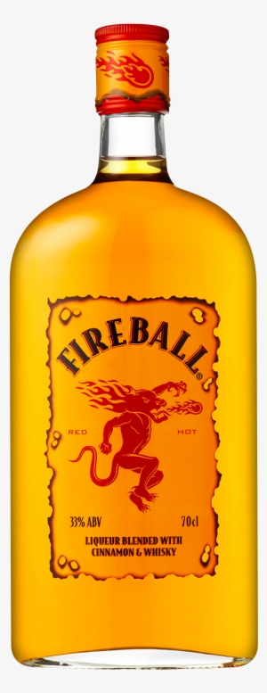 Fireball Whiskey Bottle Png - Fireball 700ml