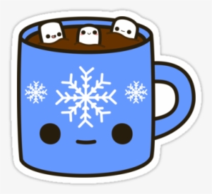 With The Cold Weather Setting In Why Not Curl Up With - Cute Hot Cocoa Clipart