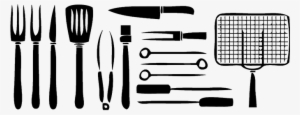Accessories Grilling Knife Silhouette Skew - Cubiertos De Parrilla Png