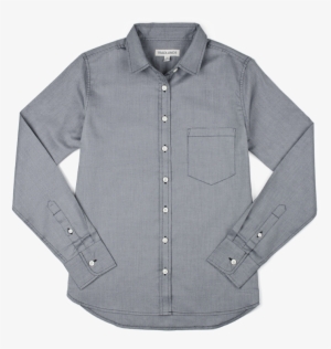 101 Girlfriend Oxford Shirt Charcoal - Button