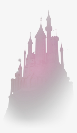 Ftestickers Disney Castle Transparent Pink - Disney Castle Transparent