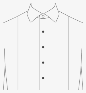 Tuxedo Front Pique - Tuxedo Shirt Drawing