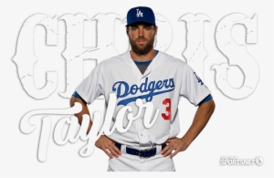 Chris Taylor's 2-run Rbi Single Gets The - New Era Raglan T-shirt With L.a Dodgers Print - White