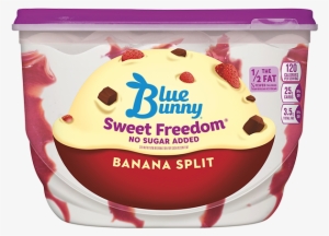 Sweet Freedom Banana Split - Blue Bunny Ice Cream Cherry